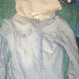 Cotton flannel with hood